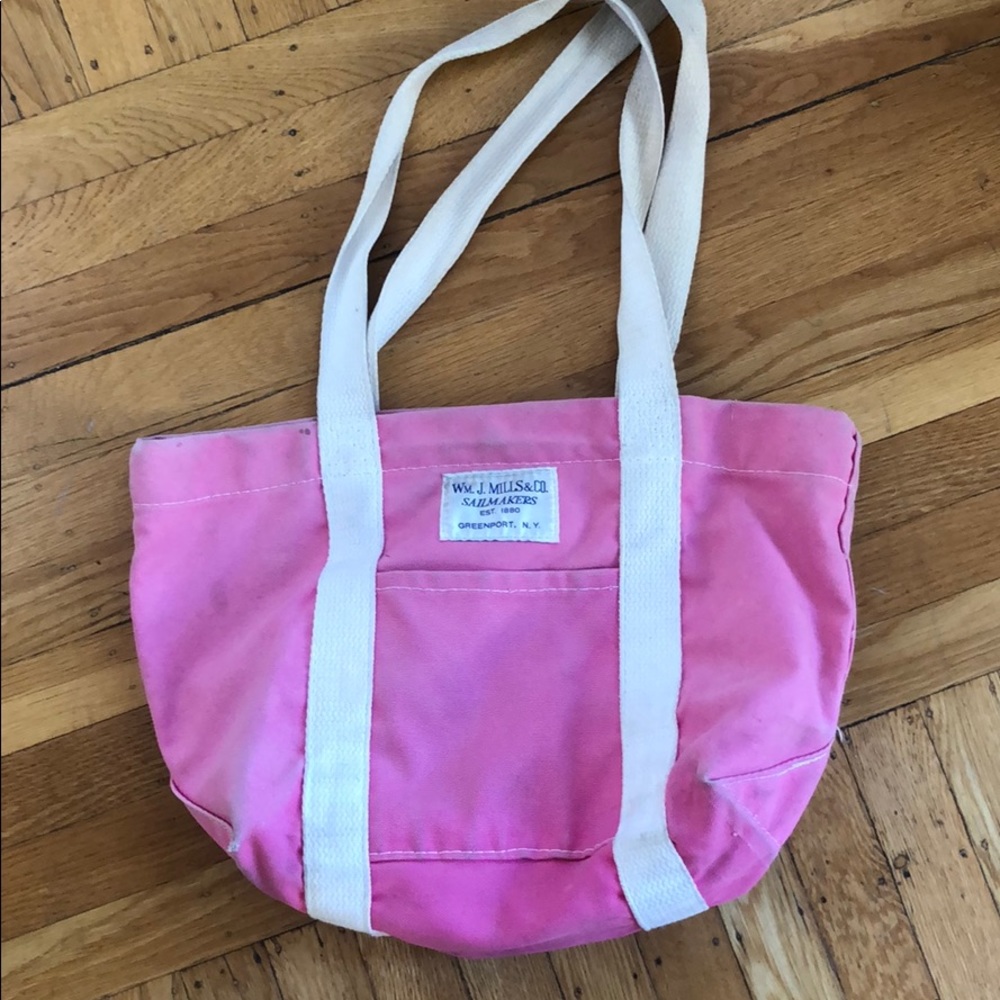 Vintage pink tote